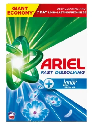 Sleva Ariel prací prášek 100 dávek Touch of Lenor Fresh Air Universal 5,5 kg