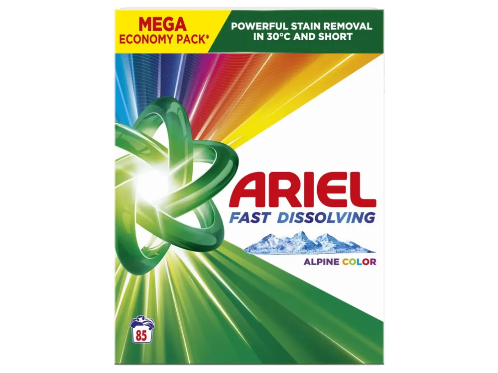 Nejlepší Cena Ariel prací prášek 85 dávek Alpine Color 4,675 kg