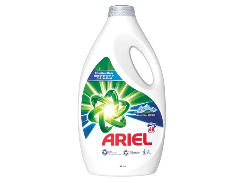 Horká Nabídka Ariel prací gel 48 dávek Mountain Spring 2,4 l (EXP 02/26)