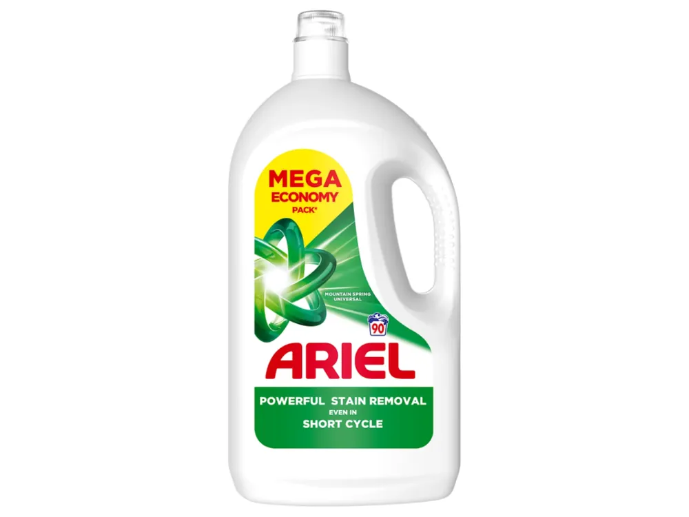 Akční Cena Ariel prací gel 90 dávek Mountain Spring Universal 4,05 l