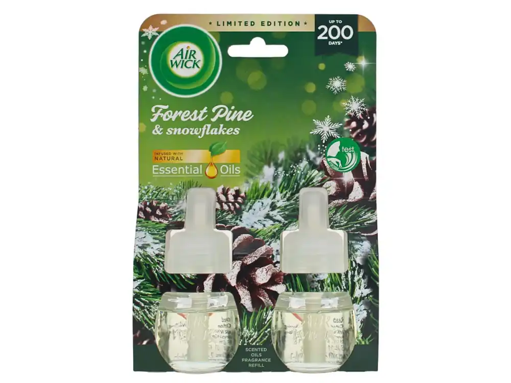 Akční Cena Air Wick Electric náplň 2 x 19 ml Essential Oils Vůně Borovice