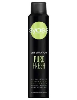 Jen Po Omezenou Doba SYOSS Professional Pure Fresh Dry Shampoo 200ml - suchý šampon pro rychle se mastící vlasy