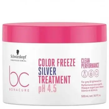 Dokud Zásoby Vydrží SCHWARZKOPF BC Color Freeze Silver Treatment 500ml - kůra pro studenou blond