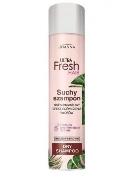 Nová Kolekce JOANNA Ultra Fresh Hair Dry Shampoo Dark Brown 200ml - suchý šampon pro hnědé vlasy
