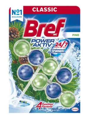 Bref WC blok Power Aktiv 2 ks (2x50g) Pine Vysoce Kvalitní