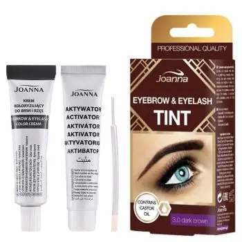 JOANNA TINT 3.0 DARK BROWN - krémová barva na řasy a obočí + aktivátor - tmavě hnědá Cenově Výhodný