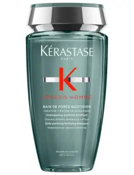 Nová Kolekce KÉRASTASE Genesis Homme Bain De Force 250ml - čisticí posilující šampon pro oslabené vlasy