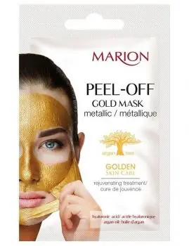 Horká Nabídka MARION Face Gold Mask Metalic Peel-Off Hyaluronic Acid 6g - odlupovací pleťová maska