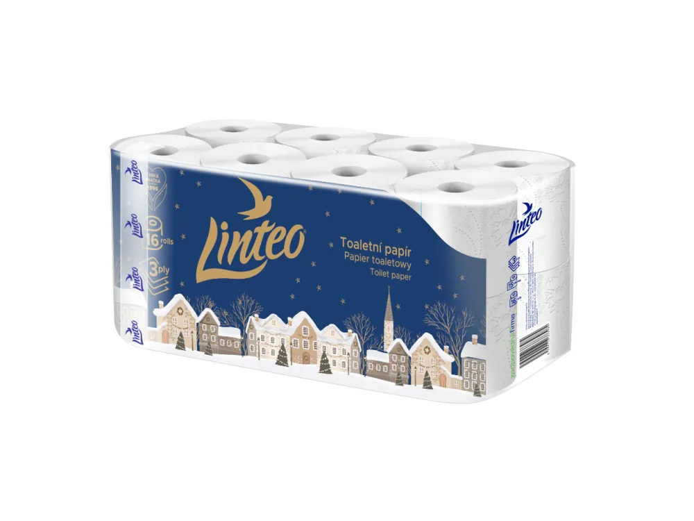 Expresní Doručení Linteo toaletní papír 16 rolí Den & Noc 3-vrstvý
