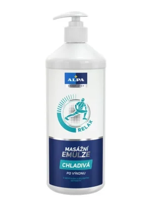 Alpa masážní emulze 1000 ml Relax chladivá po výkonu Originální