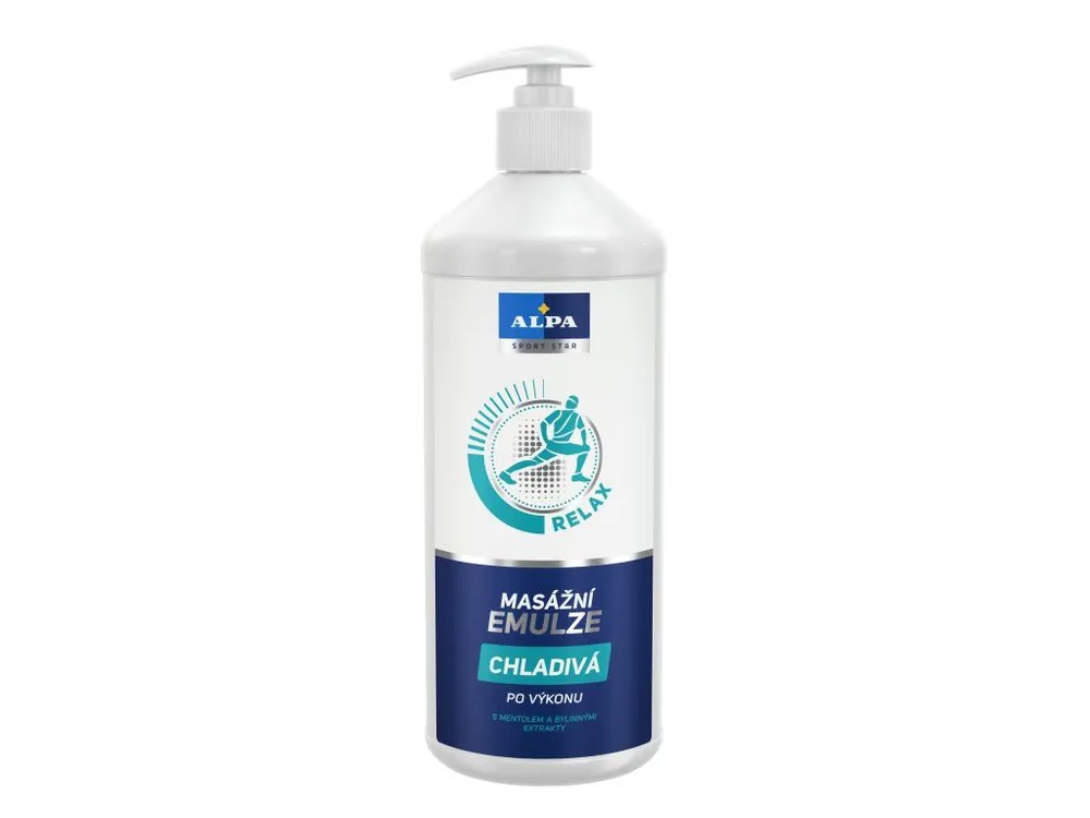 Alpa masážní emulze 1000 ml Relax chladivá po výkonu Originální
