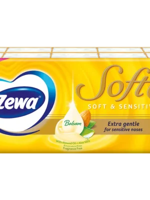 Zewa papírové kapesníčky 10x9 ks 4-vrstvé Softis Soft & Sensitive Super Cena