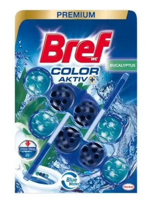 Super Cena Bref WC blok Color Aktiv 2 ks (2x50g) Eucalyptus