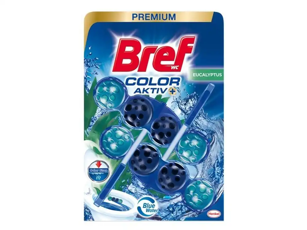 Super Cena Bref WC blok Color Aktiv 2 ks (2x50g) Eucalyptus