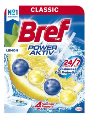 Bref WC blok Power Aktiv 1x50 g Lemon Cenový Hit