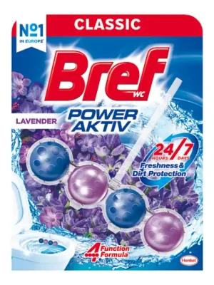 Akce Bref WC blok Power Aktiv 1x50 g Lavender