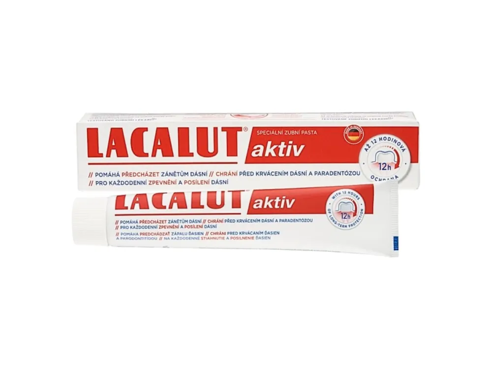 Lacalut zubní pasta 75 ml Aktiv Časově Omezené