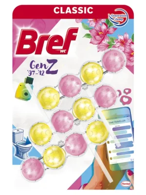 Horká Nabídka Bref WC blok Power Aktiv 3 ks (3x50g) Gen Z