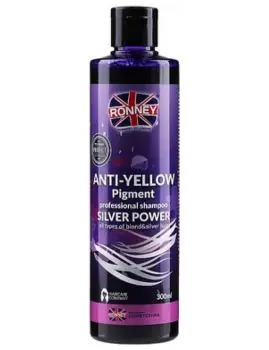 Rychlé Dodání RONNEY Anti-Yellow Silver Power Shampoo 300ml - šampon na melírované a blond vlasy