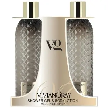 Sezónní Sleva VIVIAN GRAY YLANG VANILLA Shower Gel + Body Lotion 2x300ml - sprchový gel + tělové mléko
