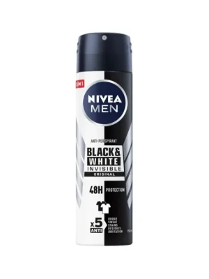 Nivea Men antiperspirant sprej 150 ml Invisible for Black & White Original Omezená Nabídka