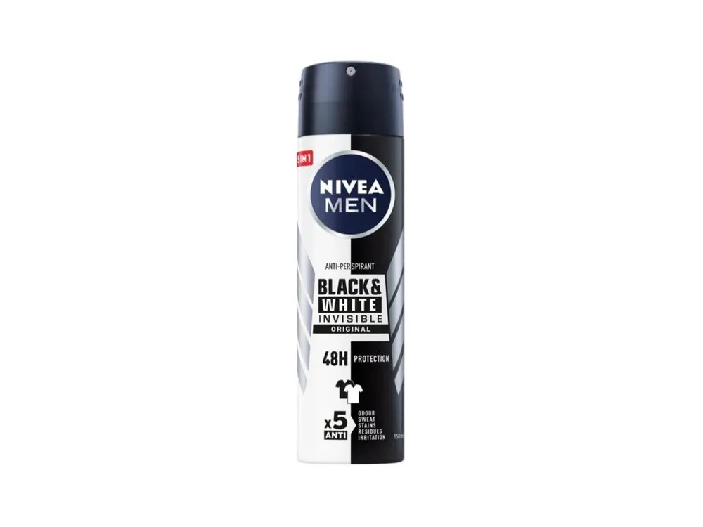 Nivea Men antiperspirant sprej 150 ml Invisible for Black & White Original Omezená Nabídka