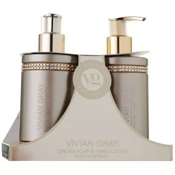 Výhodná Nabídka VIVIAN GRAY CRYSTALS BROWN Cream Soap + Hand Lotion 2x250ml - tekuté mýdlo + mléko na ruce