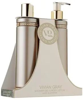 VIVIAN GRAY CRYSTALS BROWN Shower Gel + Body Lotion 2x250ml - sprchový gel + tělové mléko Ihned K Objednání