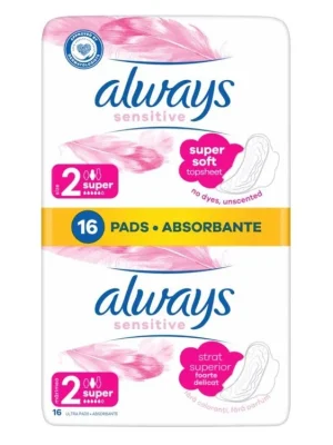 Dokud Zásoby Vydrží Always vložky 16 ks Sensitive Super plus