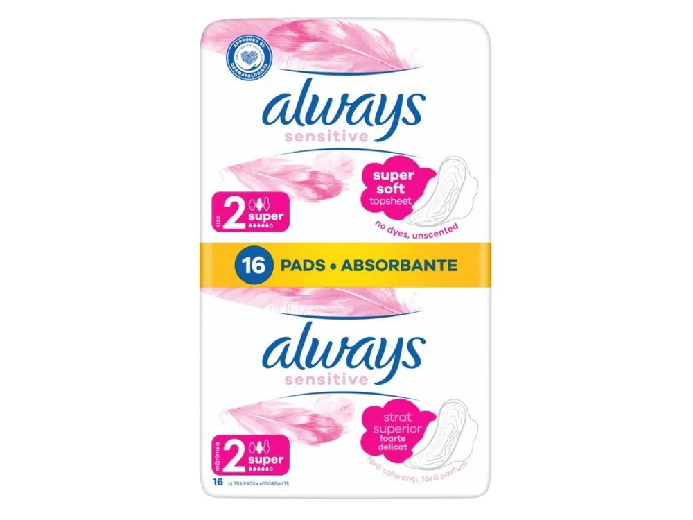 Dokud Zásoby Vydrží Always vložky 16 ks Sensitive Super plus