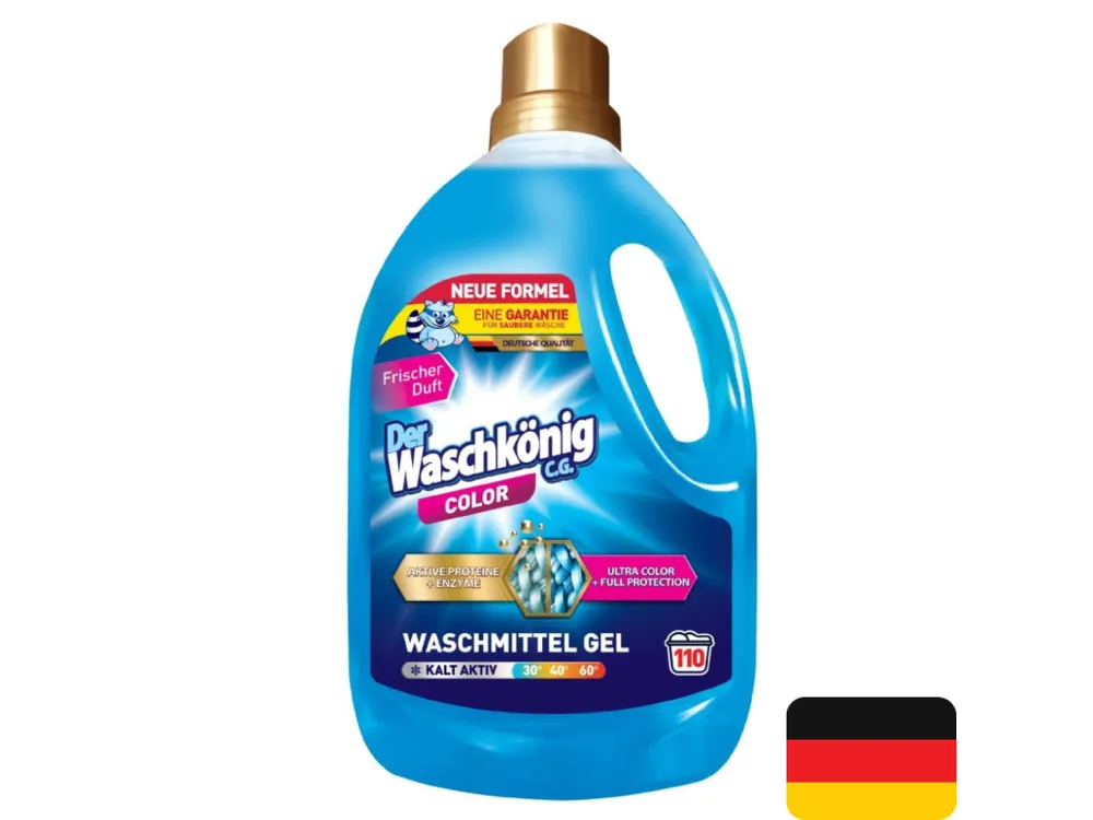 Oblíbený Waschkönig prací gel 110 dávek Color 3,305 l