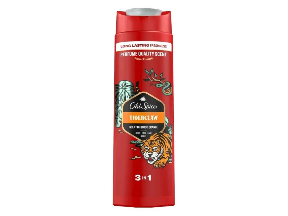 Levný Old Spice sprchový gel 400 ml Tigerclaw 3v1