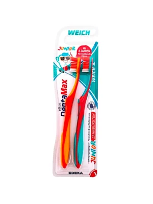 Elkos DentaMax dětský zubní kartáček Kids 2 ks měkký Junior 6+ Cenově Výhodný