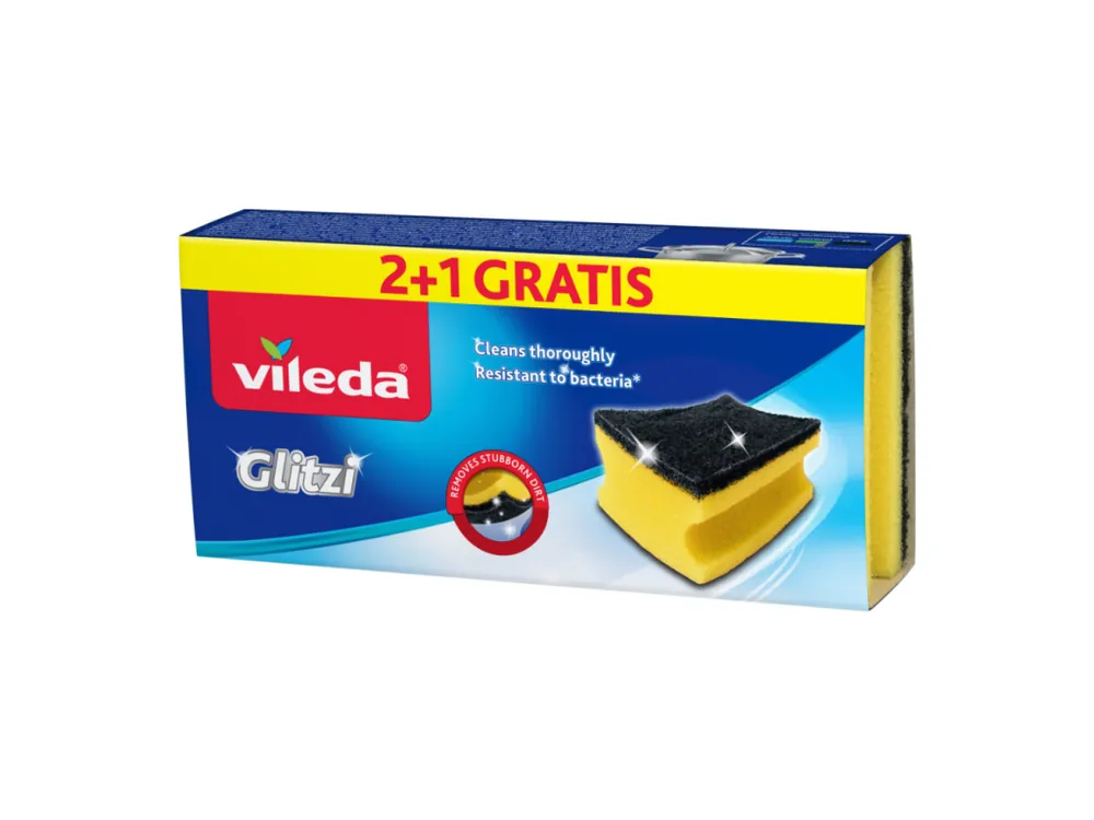 Vileda houbičky Glitzi 2+1 ks zdarma Finální Výprodej