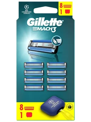 Gillette náhradní hlavice Mach3 8 ks + cestovní pouzdro Odeslání Ihned