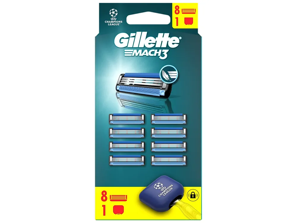 Gillette náhradní hlavice Mach3 8 ks + cestovní pouzdro Odeslání Ihned