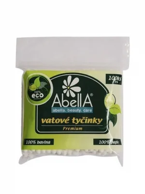 Abella vatové tyčinky 100 ks Premium Eco Vysoce Kvalitní