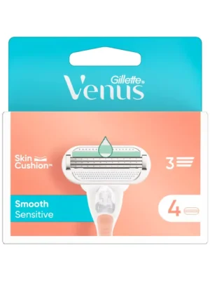 Časově Omezené Gillette náhradní hlavice Venus Smooth Sensitive 4 ks