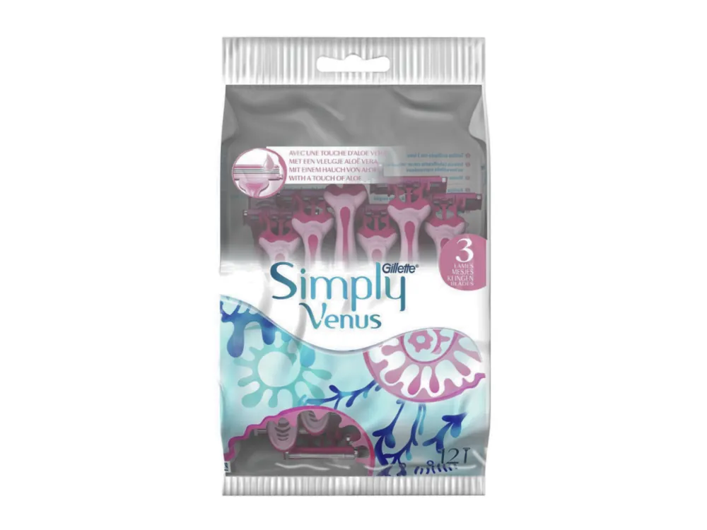 Super Cena Gillette jednorázové holicí strojky Venus 3 Simply 12 ks