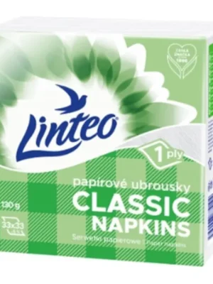 Linteo papírové ubrousky 33x33 cm 130 g bílé Speciální Cena