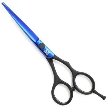 PRO FEEL JAPAN Yoshimoto BSS-60 Blue Matt Black Profesionální kadeřnické nůžky 6,0' - modročerné Cenově Výhodný