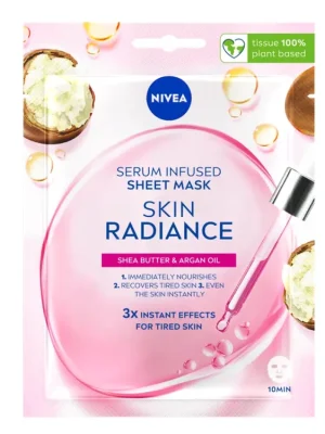 Cenová Bomba Nivea pleťová maska textilní rozjasňující 1 ks Skin Radiance