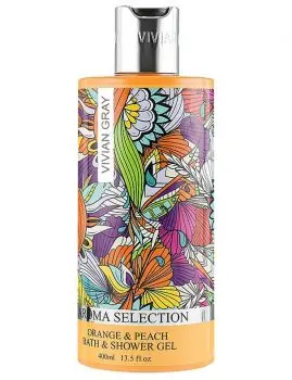VIVIAN GRAY Aroma Selection Orange And Peach Shower Gel 400ml - sprchový a koupelový gel Víkendová Akce
