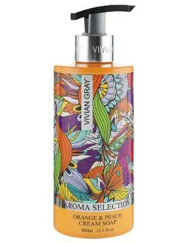 VIVIAN GRAY Aroma Selection Orange And Peach Cream Soap 400ml - luxusní krémové mýdlo Víkendová Akce
