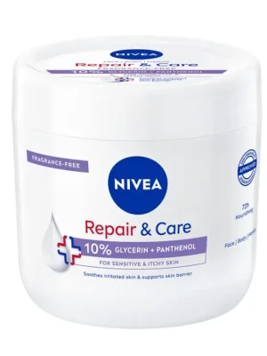 Doprava Zdarma Nivea tělový krém 400 ml Repair & Care citlivá pokožka 10% glycerin + panthenol