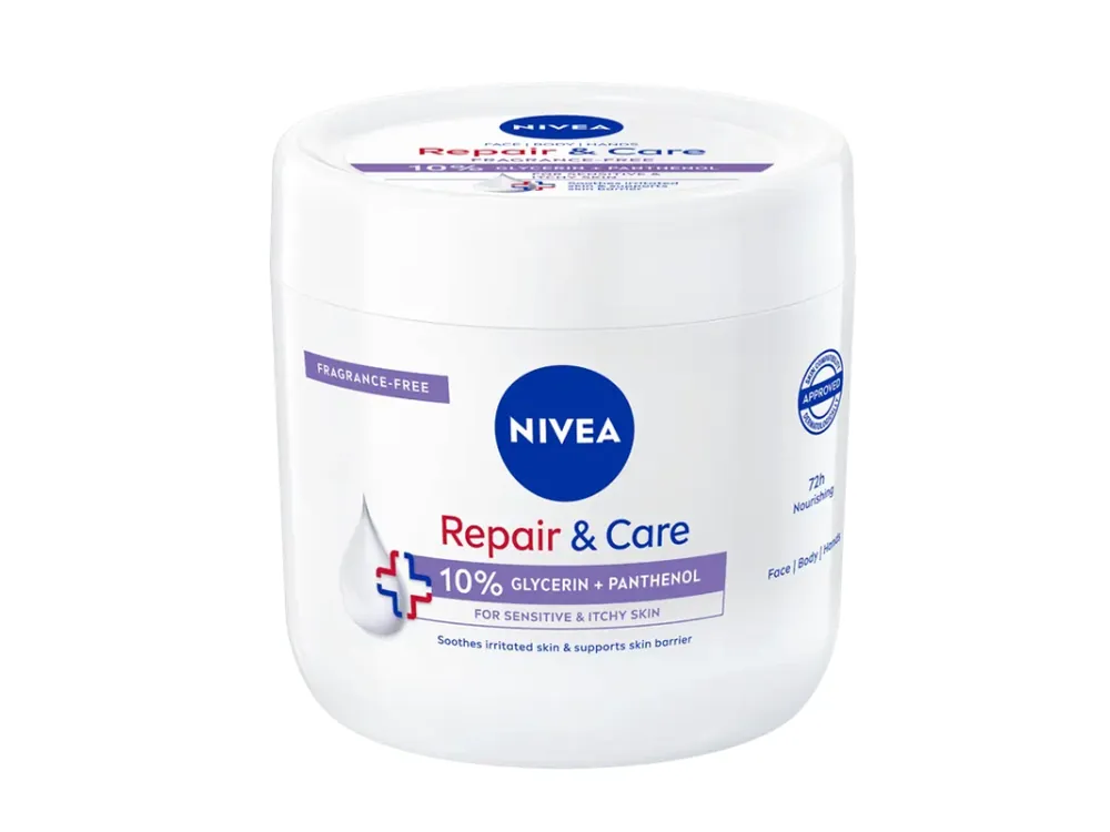 Doprava Zdarma Nivea tělový krém 400 ml Repair & Care citlivá pokožka 10% glycerin + panthenol