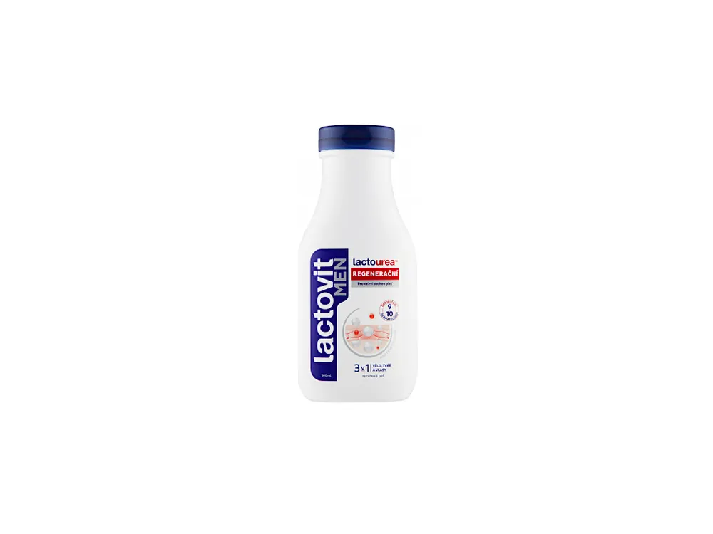Nejlepší Cena Lactovit Men sprchový gel 300 ml Regenerační Lactourea 3v1