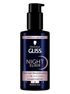 Gliss Night Elixir 100 ml Overnight Reconstruction Zlevněný