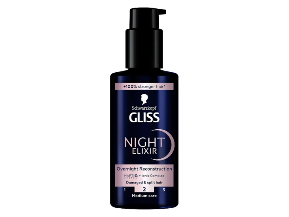 Gliss Night Elixir 100 ml Overnight Reconstruction Zlevněný