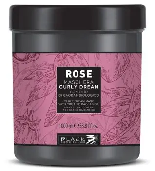 BLACK Rose Maschera Curly Dream 1000ml - maska pro vlnité nebo kudrnaté vlasy Super Cena